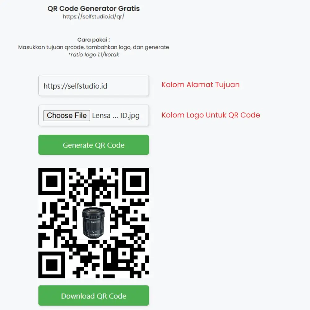 Cara Membuat QR Code Logo Gratis Untuk Google Drive